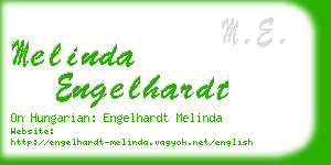 melinda engelhardt business card